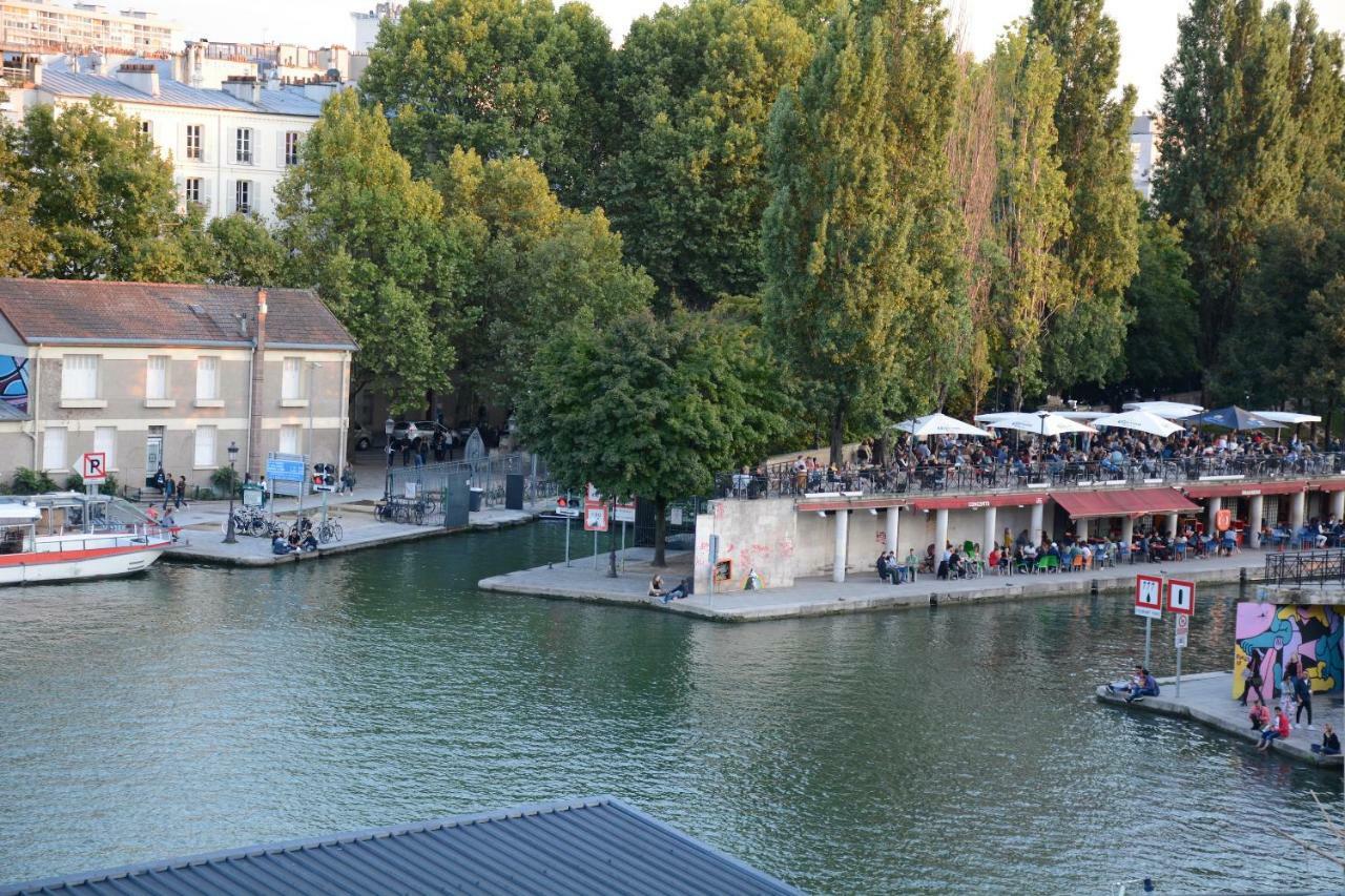 Ferienwohnung Quai de la Seine Paris Exterior foto